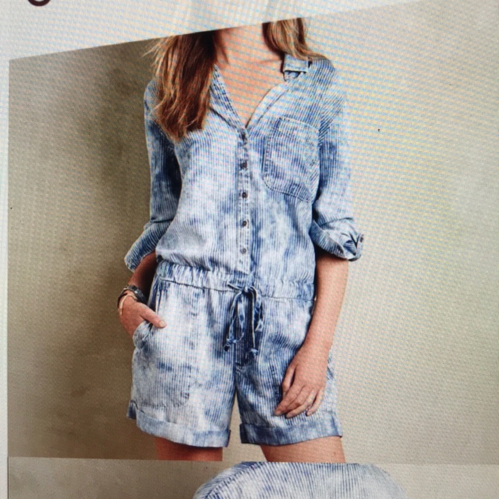 Cloth & Stone Button Up Romper
